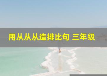 用从从从造排比句 三年级